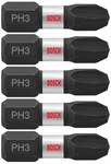 imagen de Bosch #3 Phillips Puntas de inserción ITPH3105 - Acero De Aleación - 1 pulg. Longitud - 48300