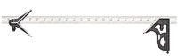 imagen de Starrett Hierro fundido Plaza combinada - longitud de 24 pulg. - 11HC-24-4R