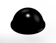 imagen de 3M Bumpon SJ5017 Black Bumper/Spacer Pad - Hemispherical Shaped Bumper - 0.75 in Width - 0.38 in Height - 18442