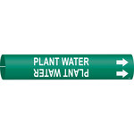 imagen de Bradysnap-On 4109-C Marcador de tubos - 2 1/2 pulg. to 3 7/8 pulg. - Plástico - Blanco sobre verde - B-915