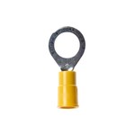 imagen de 3M Highland RV10-516Q Yellow Butted Vinyl Plastic Butted Ring Terminal - 1.26 in Length - 0.53 in0.53 in Wide - 0.25 in Max Insulation Outside Diameter - 0.135 in Inside Diameter - 5/16 in Stud - 6003