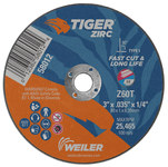 imagen de Weiler Tiger Rueda de corte 58012 - Tipo 1 (recto) - 3 pulg. - Alúmina-zirconia - 60 - T