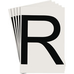 imagen de Brady Toughstripe 121793 Etiqueta en forma de letra - R - Negro - 6 pulg. x 8 pulg. - B-514