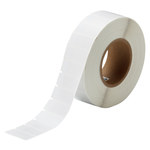 imagen de Brady THT-62-427-3.5 Rollo de etiquetas troqueladas para impresoras - 0.75 pulg. x 1.75 pulg. - Vinilo - Transparente/Blanco - B-427
