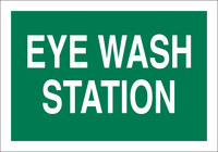 imagen de Brady B-302 Poliéster Rectángulo Cartel de lavado de ojos Verde - 5 pulg. Ancho x 3.5 pulg. Altura - Laminado - 87786