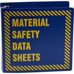 imagen de Brady Prinzing Carpeta de hojas de datos GHS y MSDS BR755B - Inglés - Amarillo sobre azul - 45323