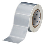 imagen de Brady THT-19-362-1 Rollos de etiquetas para impresora de transferencia térmica troquelados - 3 pulg. x 2 pulg. - Vinilo metalizado - Plateado - B-362