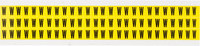 imagen de Brady 3410-W Etiqueta en forma de letra - W - Negro sobre amarillo - 11/32 pulg. x 1/2 pulg. - B-498