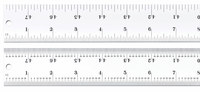 imagen de Starrett Acero templado para resortes pesados Regla de acero - longitud de 48 pulg. - ancho de 1-1/2 pulg. - espesor de 1/10 pulg. - C404R-48