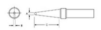 imagen de Weller PTF7 Conical Tip - Conical - 47331