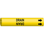 imagen de Bradysnap-On 4054-A Marcador de tubos - 3/4 pulg. to 1 3/8 pulg. - Plástico - Negro sobre amarillo - B-915