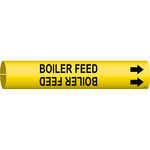 imagen de Bradysnap-On 4016-A Marcador de tubos - 3/4 pulg. to 1 3/8 pulg. - Plástico - Negro sobre amarillo - B-915