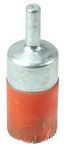 imagen de Weiler Polyflex Steel Cup Brush - Unthreaded Stem Attachment - 3/4 in Diameter - 0.010 in Bristle Diameter - Orange Elastomer - 35540