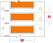 imagen de Brady Permasleeve 2HX-1000-2-OR-J-2 Funda de impresora troquelada - 0.984 pulg. x 1.236 pulg. - Naranja - B-7642