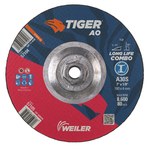 imagen de Weiler Tiger Disco de corte y esmerilado 57104 - 7 pulg. - Óxido de aluminio - 30 - S