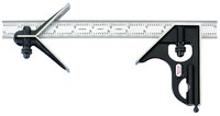 imagen de Starrett Acero forjado Escuadra combinada de acero - longitud de 12 pulg. - C33HC-12-4R