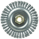imagen de Weiler Roughneck 08756 Wheel Brush - 5 in Dia - Knotted - Stringer Bead Steel Bristle