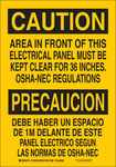 imagen de Brady B-555 Aluminio Rectángulo Cartel de seguridad eléctrica Amarillo - 7 pulg. Ancho x 10 pulg. Altura - Idioma Inglés/Español - 125337