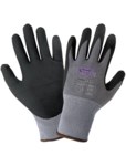 imagen de Global Glove Tsunami Grip 500NFT Gray/Black Large Nylon Work Gloves - Nitrile Palm & Fingers Coating - 500NFT/LG