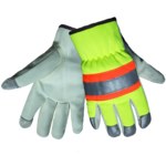 imagen de Global Glove 3M Scotchlite SG4200 Verde/Naranja Grande Cuero sintético Sintético Cuero sintético Guante de trabajo - SG4200 LG