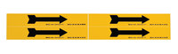 imagen de Brady 93242 Marcador de tubería autoadhesivo - Vinilo - Negro sobre amarillo - B-946