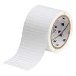 imagen de Brady THT-14-351-10 Rollo de etiquetas troqueladas para impresoras - 0.65 pulg. x 0.2 pulg. - Vinilo - Blanco - B-351