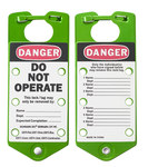 imagen de Brady Verde Anodizado Aluminio Broche de bloqueo/etiquetado 65973 - Ancho 3 pulg. - Altura 7 1/4 pulg. - 754476-65973