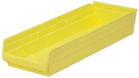 imagen de Akro-mils 346 cu in Amarillo Polímero de grado industrial Estante Contenedor de almacenamiento - longitud 23 5/8 pulg. - Ancho 8 3/8 pulg. - Altura 4 pulg. - Compartimientos 1 - 30184 YELLOW
