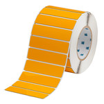imagen de Brady THTEP-174-593-.5YL Rollo de etiquetas troqueladas para impresoras - 4 pulg. x 1 pulg. - Poliéster - Amarillo - B-593