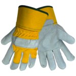 imagen de Global Glove 2190 Amarillo Grande Lona/Cuero/Polietileno Dividir Lona/Cuero/Polietileno Guantes de mecánico - 2190 lg