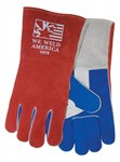 imagen de Tillman Red/White/Blue Split Cowhide Welding Glove - 14 in Length - 1075