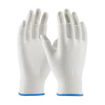 imagen de PIP CleanTeam 40-732 White Large Nylon Cleanroom Glove Liners - Straight Thumb - 7.3 in Length - 40-732/L