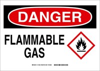 imagen de Brady B-555 Aluminio Rectángulo Cartel de material inflamable Blanco - 10 pulg. Ancho x 7 pulg. Altura - 131795