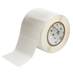 imagen de Brady THT-55-423-1 Rollo de etiquetas troqueladas para impresoras - 4 pulg. x 2 pulg. - Poliéster - Blanco - B-423