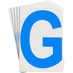 imagen de Brady Toughstripe 121731 Etiqueta en forma de letra - G - Azul - 6 pulg. x 8 pulg. - B-514