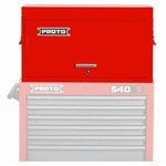 imagen de Proto 27 pulg. Pecho superior - 4 Cajones - Rojo/gris de seguridad - J542715-4SG-D