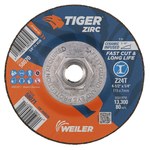 imagen de Weiler Tiger Disco esmerilador 58070 - 4.5 pulg. - Zirconia Alumina - 24 - T