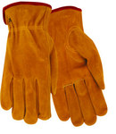imagen de Red Steer 55170 Brown Large Cowhide Suede Leather Driver's Gloves - Keystone Thumb - 55170-L