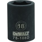 imagen de DEWALT DWMT75108OSP 18 mm Toma De Impacto - Acero - accionamiento 1/2 pulg. 6 Puntos - 51086