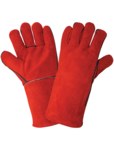 imagen de Global Glove 1200E Rojo Grande Kevlar/Cuero Dividir Guante para soldadura - Pulgar tipo ala - 1200e lg