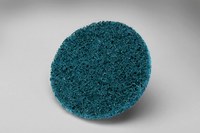 imagen de 3M Scotch-Brite No tejido Óxido de aluminio Azul Disco de velcro - Óxido de aluminio - 1 1/2 pulg. - Muy fino - 04275
