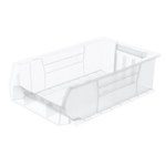 imagen de Akro-mils Akrobin 200 lb Transparente Polímero de grado industrial Apilado Contenedor de almacenamiento - longitud 20 pulg. - Ancho 12 3/8 pulg. - Altura 6 pulg. - Compartimientos 1 - 30280SCLAR