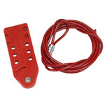 imagen de Brady Rojo Polipropileno reforzado con fibra de vidrio Dispositivo de bloqueo de cable 45352 - Longitud 10 pies - 754476-45352