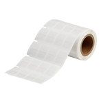 imagen de Brady THT-80-427-2.5-SC Rollo de etiquetas troqueladas para impresoras - 0.5 pulg. x 3/4 pulg. - Vinilo - Transparente/Blanco - B-427