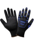 imagen de Global Glove Vice Gripster C.I.A. Negro/Azul Grande Nailon/Spandex Guantes de trabajo - cia550nft lg