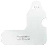 imagen de Starrett Acero Medidor de radio - 167-260