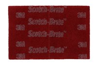 imagen de 3M Scotch-Brite Almohadilla de mano 77147 - Óxido de aluminio - Muy fino - 9 pulg. x 6 pulg.