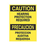 imagen de Brady B-401 Poliestireno Rectángulo Cartel de PPE Amarillo - 10 pulg. Ancho x 14 pulg. Altura - Idioma Inglés/Español - 39086