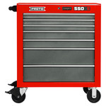 imagen de Proto 550S 34 pulg. Armario de rodillos - 7 Cajones - Acero - Rojo/gris de seguridad - J553441-7SG