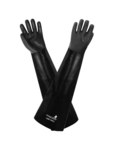 imagen de Global Glove Black XL PVC Chemical-Resistant Gloves - Premium Grade - 26 in Length - 726R-XL
